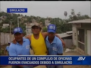 Simulacro de terremoto se efectuó en Guayaquil