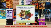 Read  Choose Your Foods Exchange Lists for Diabetes PDF Free