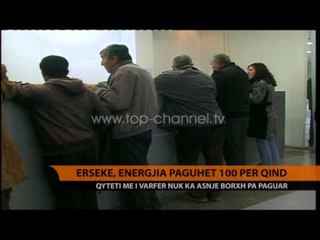 Ersekë, energjia paguhet 100 për qind - Top Channel Albania - News - Lajme