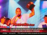 El Lapiz recibe reconocimiento de los lapicista en su concierto y estas fueron sus palabras