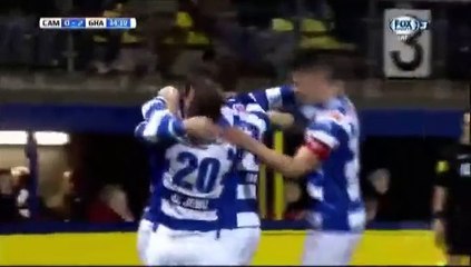 0-2 Bart Straalman Goal Holland  Eredivisie - 27.11.2015, SC Cambuur 0-2 De Graafschap