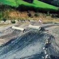 Crazy motocross enduro training