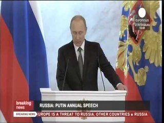 PRESIDENTI PUTIN PARALAJMEROI DITE TE VESHTIRA NE ASPEKTON EKONOMIK PER RUSINE LAJM