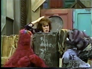 Sesame Street Ruthie Stays In Oscars Trash Can