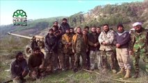 Syrian Islamist rebels upload video of Russian cannon attack