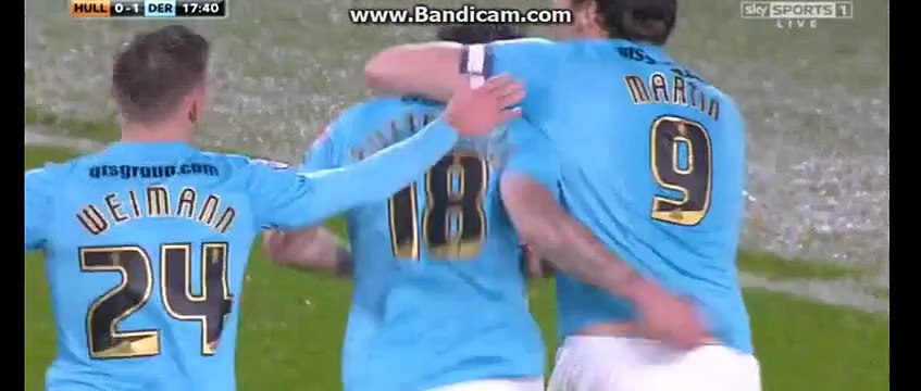Jacob Butterfield Stunning 0-1 Goal _ Hull City v. Derby County _ England - Championship - 27.11.2015 HD