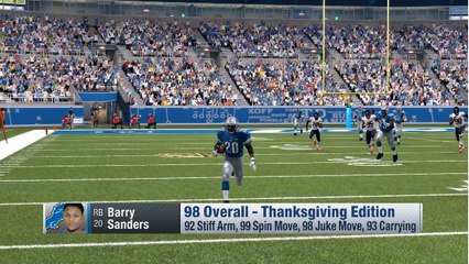 'Madden NFL Live': Thanksgiving Barry Sanders