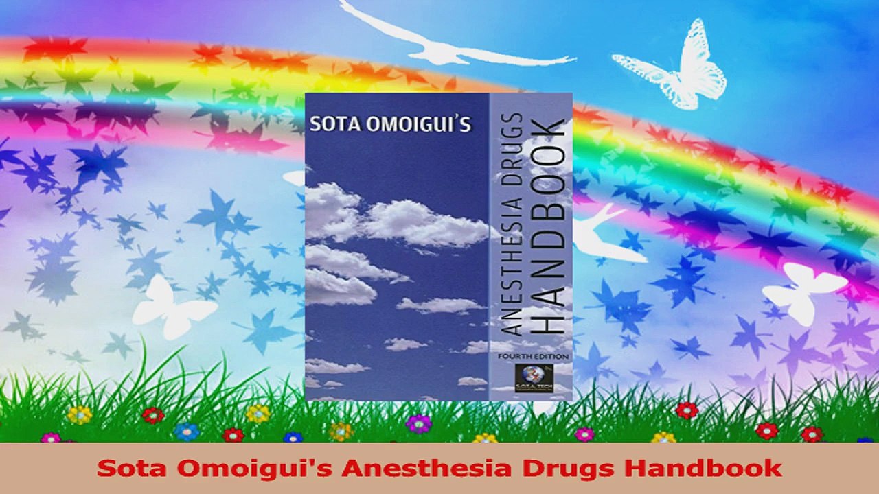 Sota Omoiguis Anesthesia Drugs Handbook PDF