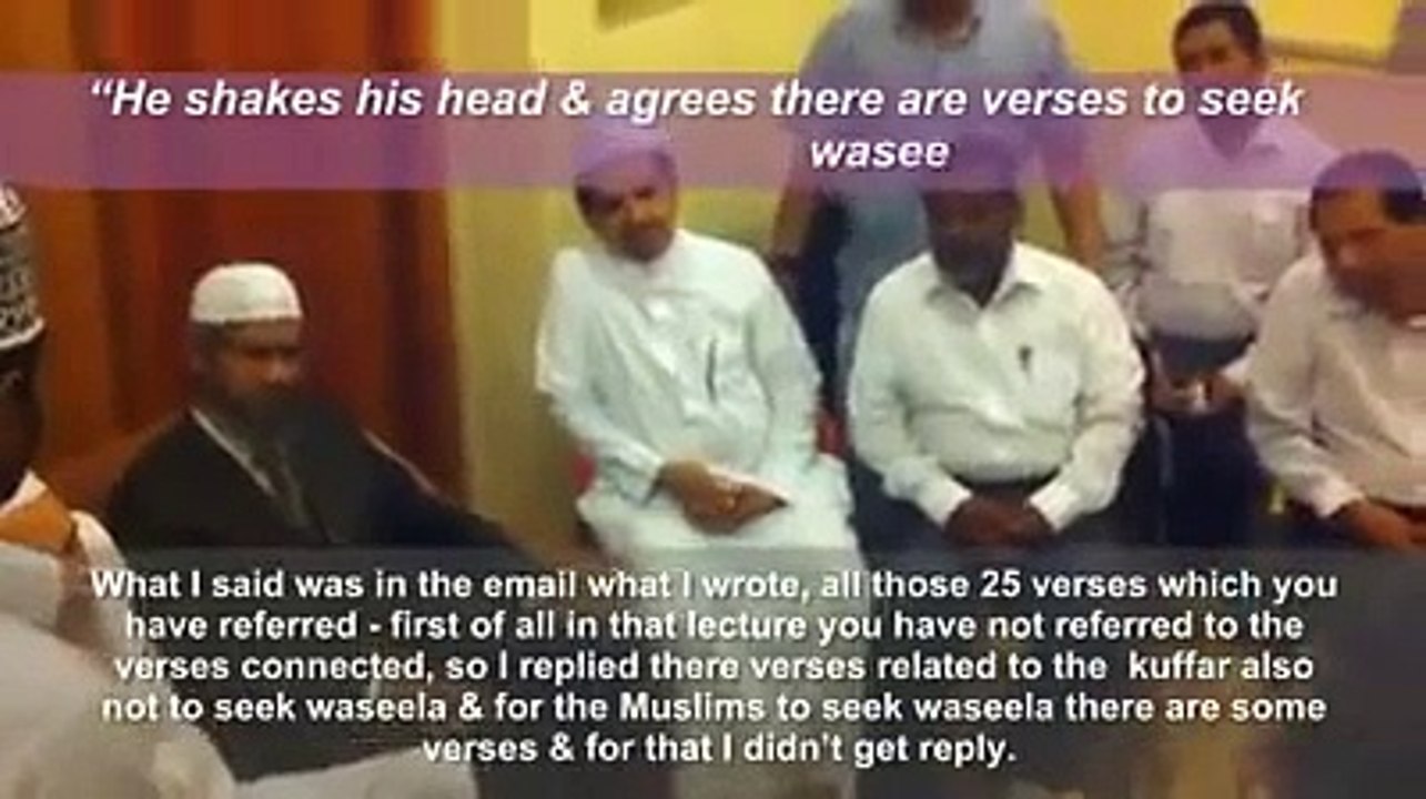 Zakir naik didnt answer question & ran away from function in middle