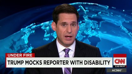 Donald Trump with rude comment to a disabled reporter