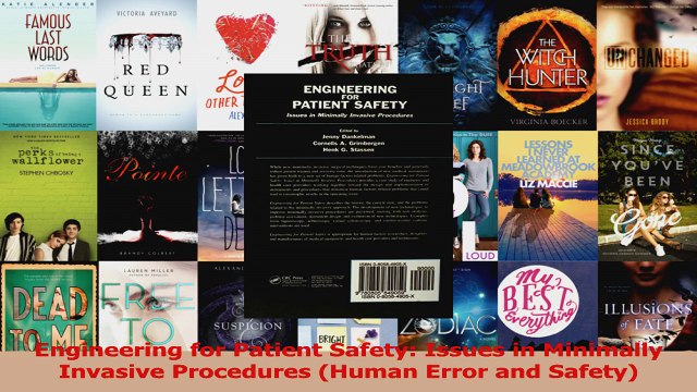 PDF Download Engineering for Patient Safety Issues in Minimally Invasive Procedures Human Error and Download Full Ebook