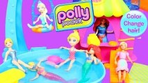 Polly Pocket Pool   Color Changers Doll With Barbie, Frozen Disney Princess Elsa MagiClip