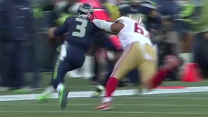 Seahawks Russell Wilson scrambles for 5-yard gain