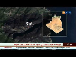 عاجل : هزة أرضية بمنطقة قوارية تبلغ شدتها 3.2 درجة على سلم ريشتر