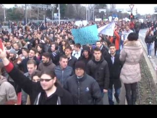MAQEDONI,STUDENTET NE SHKUP PROTESTE,TUBIMI KUNDER REFORMES NE ARSIMIN E LARTE LAJM