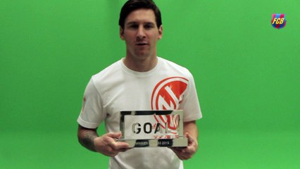Lionel Messi wins Goal 50 award