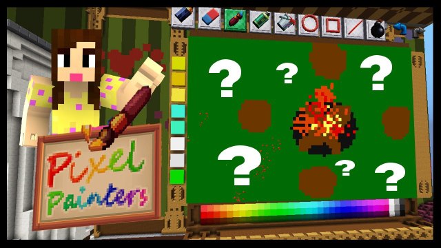 FIRE! - PIXEL PAINTERS - Minecraft Mini-Game w/Biggs87x
