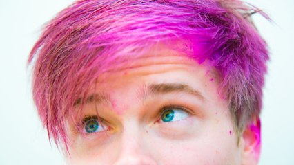PURPLE HAIR DYE PRANK
