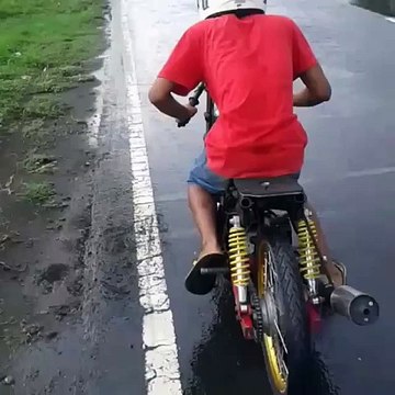 Setting Motor Bebek 2Tak 116cc Saat Wet Race Untuk Balapan Liar Dan Drag Bike