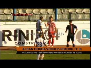 Superliga, Alban Hoxha vendos rekord të ri - Top Channel Albania - News - Lajme