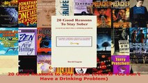 Read  20 Good Reasons to Stay Sober Even If You Dont Have a Drinking Problem PDF Online