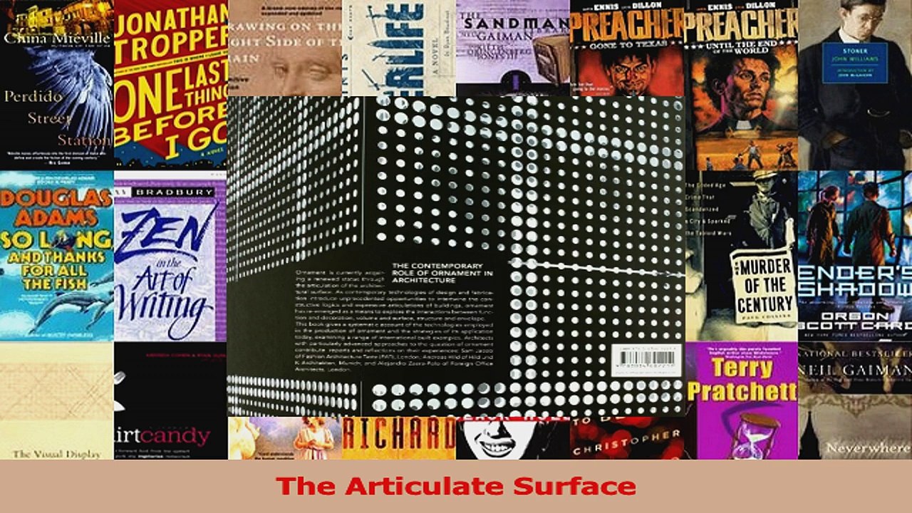 PDF Download  The Articulate Surface Read Full Ebook