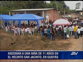 CONSTERNACIÓN EN RECINTO SAN JACINTO EN GUAYAS POR ASESINATO DE UNA NIÑA