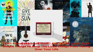 Read  Dont Sweat the Small StuffAnd Its All Small Stuff Simple Things To Keep The Little Ebook Free