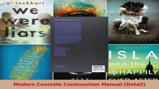 Read  Modern Concrete Construction Manual Detail EBooks Online