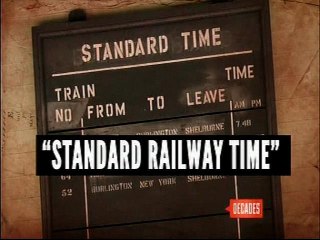 November 18, 1883 Standard Railway Time Creates Time Zones