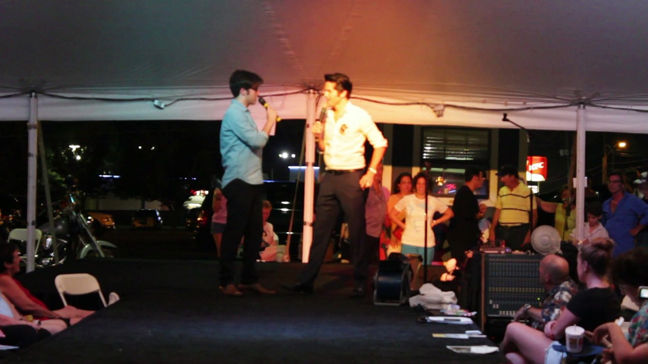 Kavan Hashemian and Dean Z sing 'I'm Leaving' Elvis Week 2014