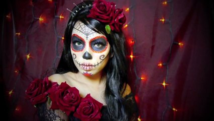 Beautiful SUGAR SKULL Makeup Tutorial