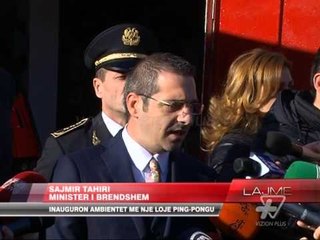 Rama takon zjarrfikësit, inaguron ambientet me një loje ping-pongu - News, Lajme - Vizion Plus