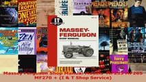 Read  Massey Ferguson Shop Manual Models  MF255 MF265 MF270  I  T Shop Service EBooks Online