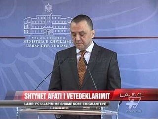 Shtyhet afati i vetëdeklarimeve për legalizimet - News, Lajme - Vizion Plus