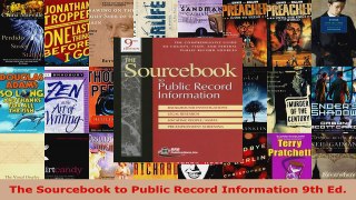 Read  The Sourcebook to Public Record Information 9th Ed EBooks Online