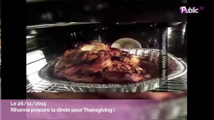Vidéo : Rihanna prépare la dinde de Thanksgiving en dansant !