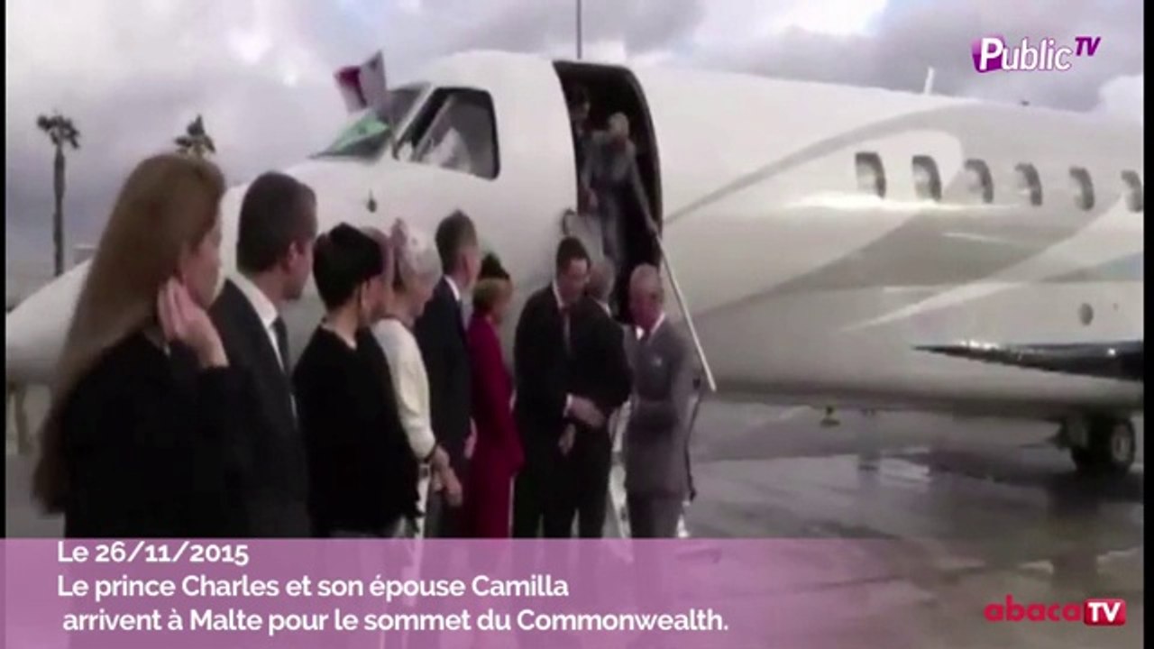 Exclu Vidéo : L’épouse du prince Charles, Camilla : fait une arrivée burlesque au sommet du Commonwealth à Malte !