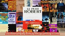 Download  Petit Robert de la langue française Collection Dictionnaires Le RobertSeuil French PDF Online