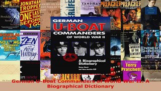 Read  German UBoat Commanders of World War II A Biographical Dictionary Ebook Free