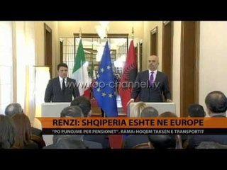 Renzi: Shqipëria është në Europë - Top Channel Albania - News - Lajme