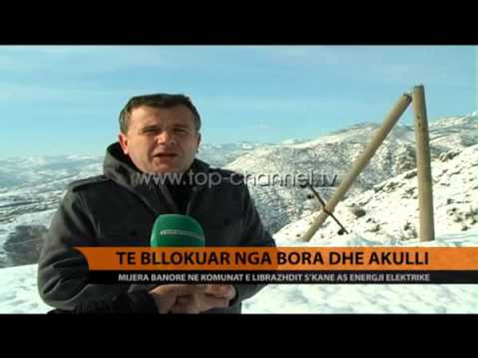 Elbasan, banorët të bllokuar nga bora dhe akull...