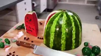 water melon surparise cake amazing video, must watch....!!!