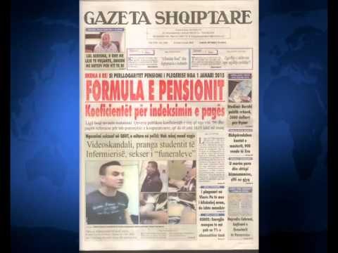 SHTYPI I DITES ME TITUJT KRYESORE TE FAQEVE TE PARA TE GAZETAVE SHQIPTARE E HENE 5 JANAR 2015 LAJM