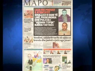 SHTYPI I DITES ME TITUJT KRYESORE TE FAQEVE TE PARA TE GAZETAVE SHQIPTARE E HENE 7 JANAR 2015 LAJM