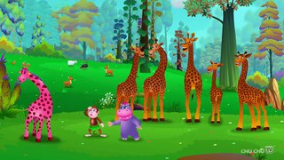 Finger Family Giraffe - ChuChu TV Animal Finger Family Nursery Rhymes Songs For Children
