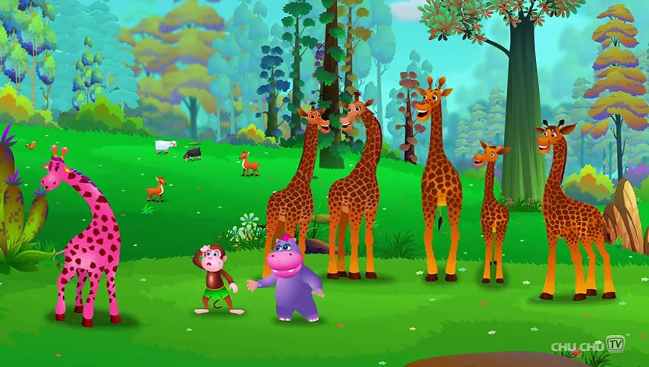 Finger Family Giraffe - ChuChu TV Animal Finger Family Nursery Rhymes Songs For Children