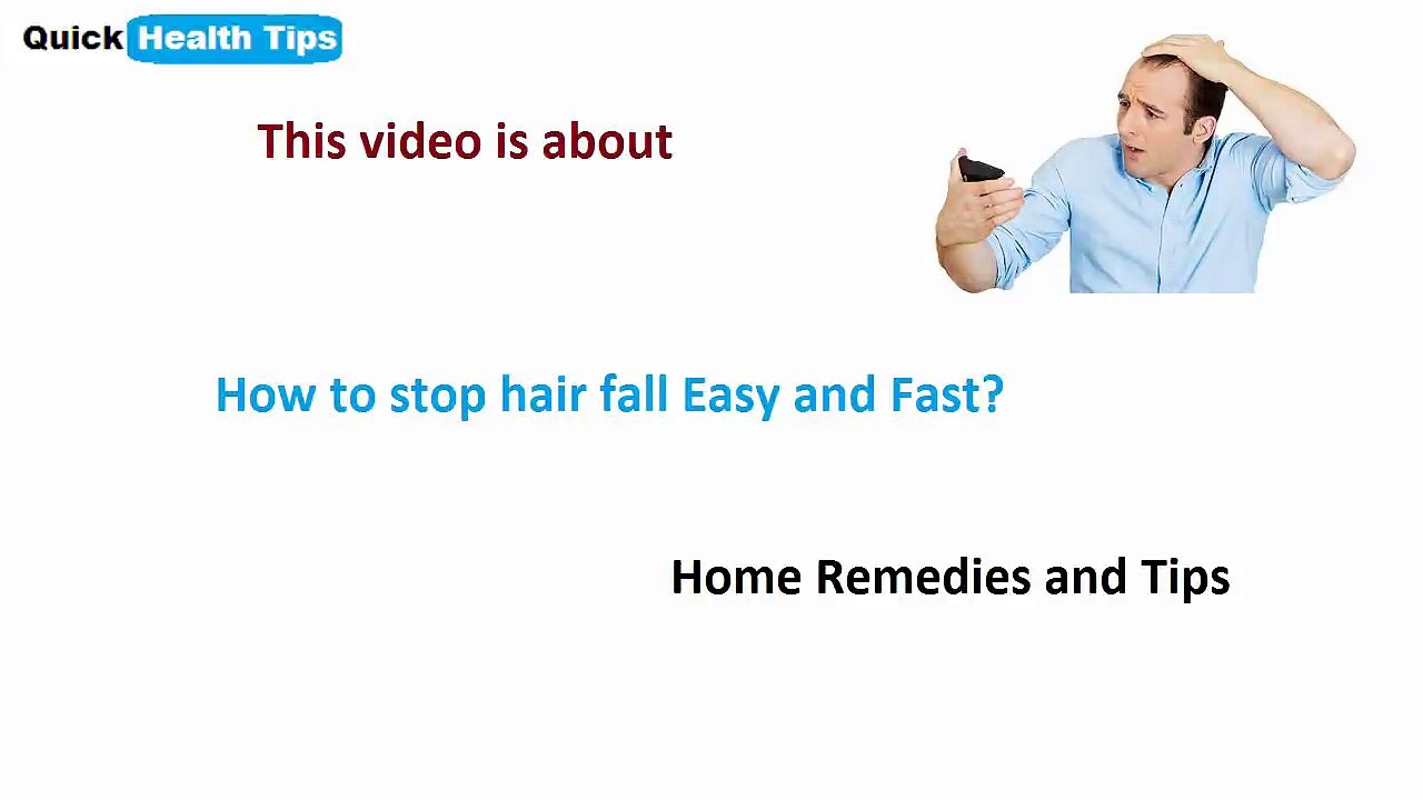 How to stop hair fall Easy and Fast. Home Remedies and Tips