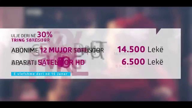Oferta Tring|deri ne 30% ulje ҫmimi ne platformen Tokësore dhe Satelitore e vlefshme 15 janar 2015