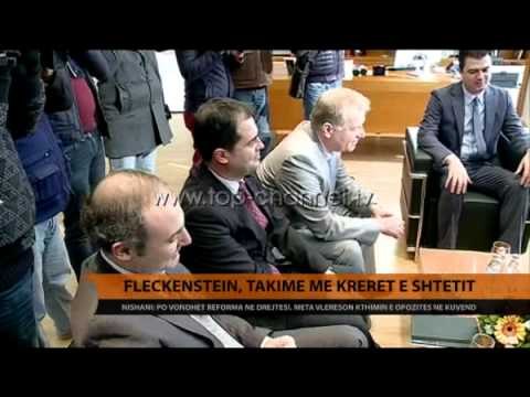 Fleckenstein, takime me krerët e shtetit - Top Channel Albania - News - Lajme